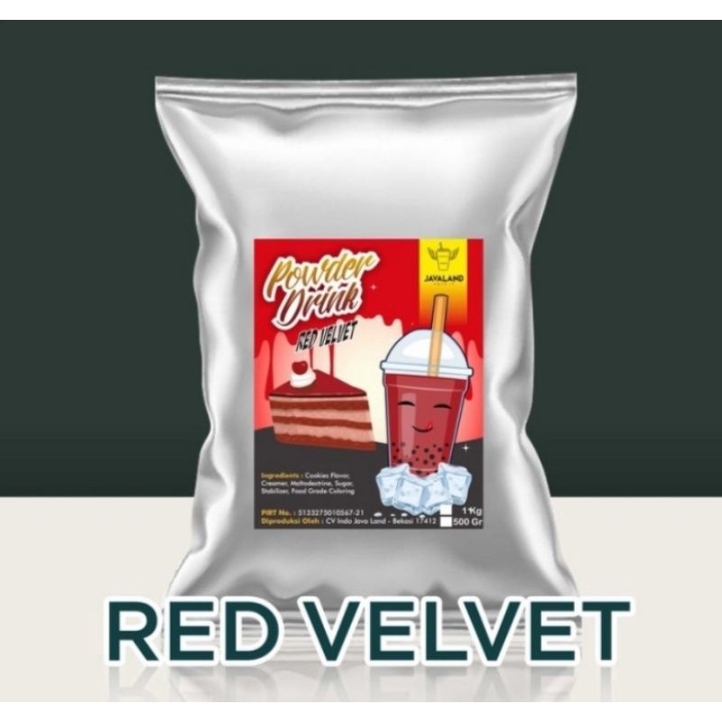 bubuk minuman red velved 1 kg powder drink minuman kekinian