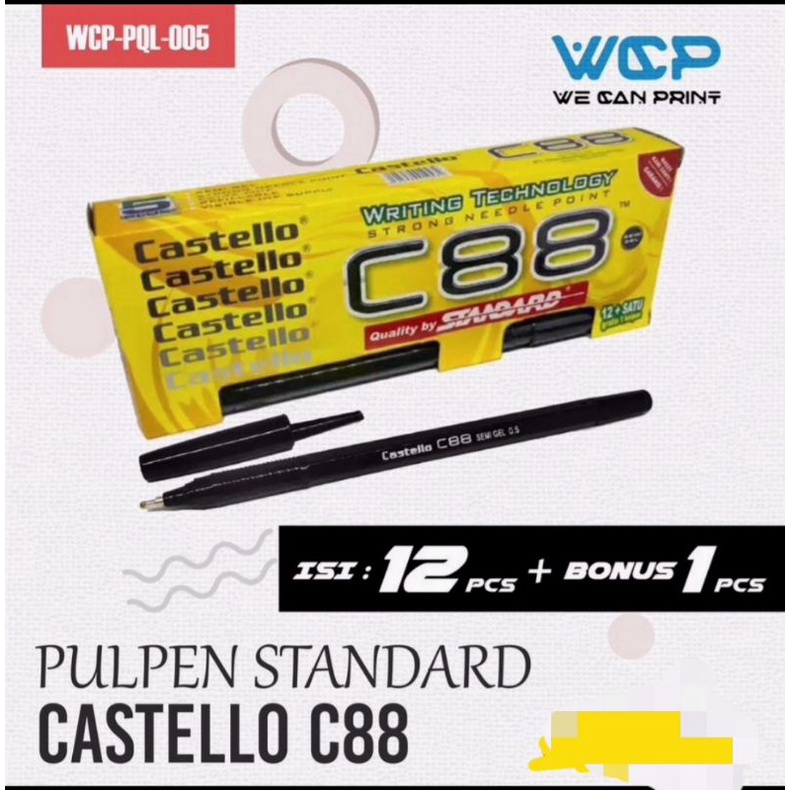 

pulpen standard castello c88 isi 12pc+1