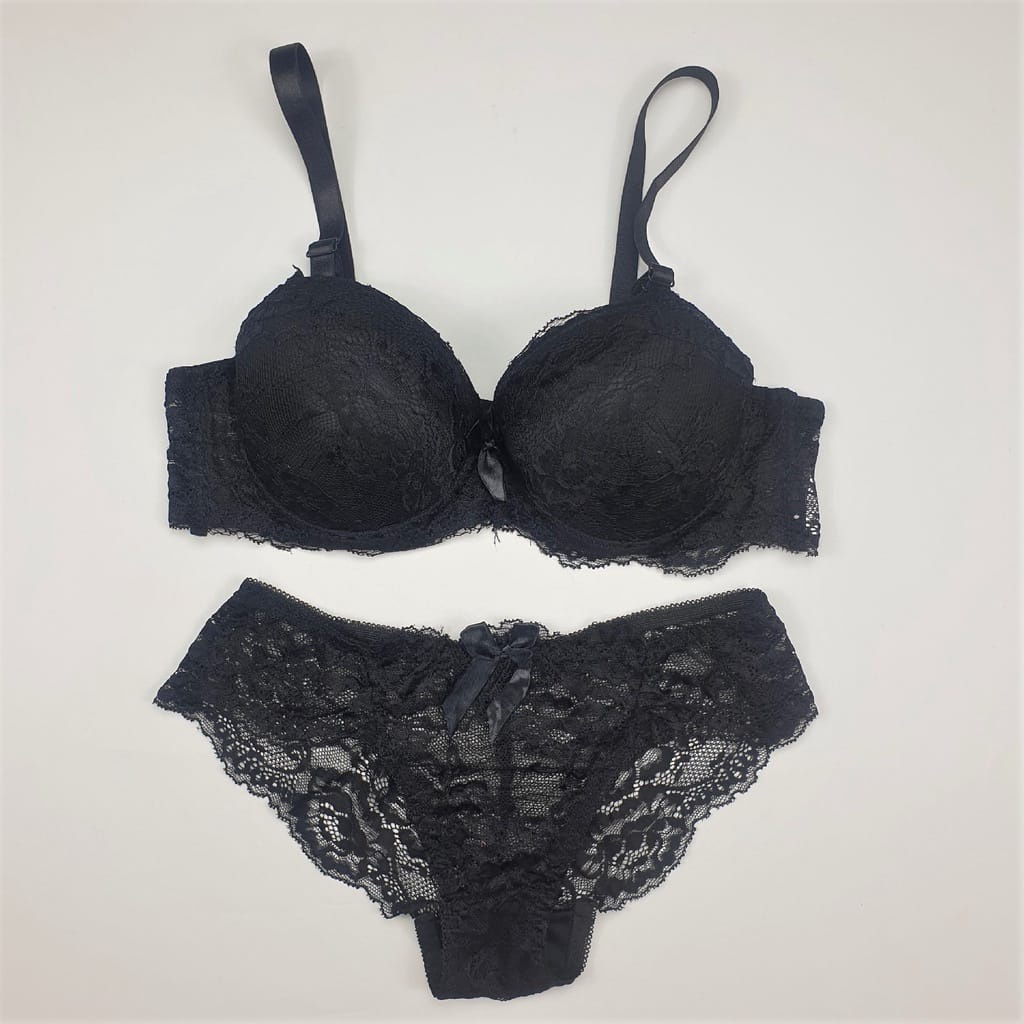 Set BH + CD Renda Celana dalam Bra Import Quality Cup B