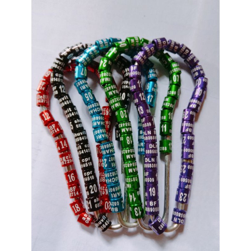 MURAH/RING BURUNG MURAI BATU/RING BURUNG MURAI/GELANG IDENTITAS BURUNG/BISA PESAN NAMA/MINIM 25 BIJI