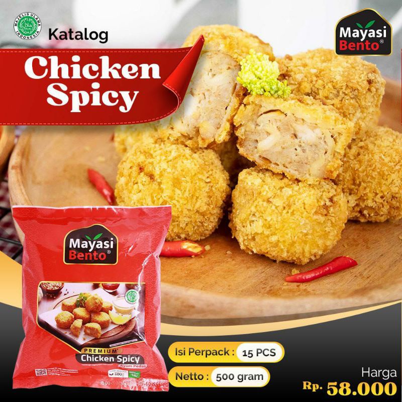 

Chicken spicy mayasi bento frozen food