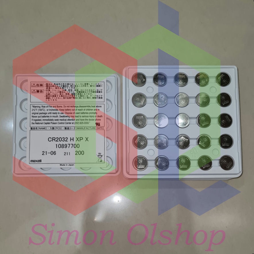 Baterai Maxell CR2032 H Made In Japan Original No Packaging