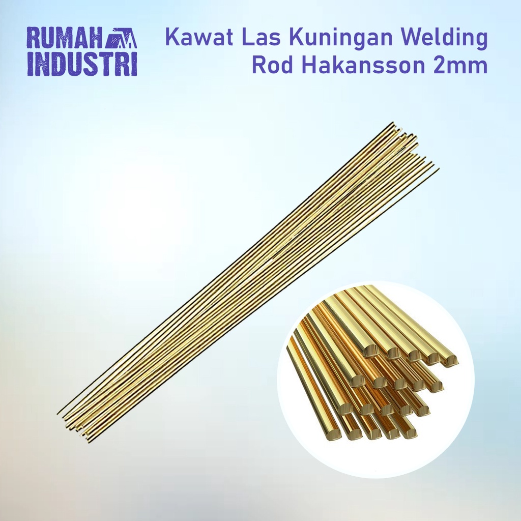TERJAMIN Kawat Las Kuningan Brass Welding Rod Hakansson 2 mm x 1 mtr