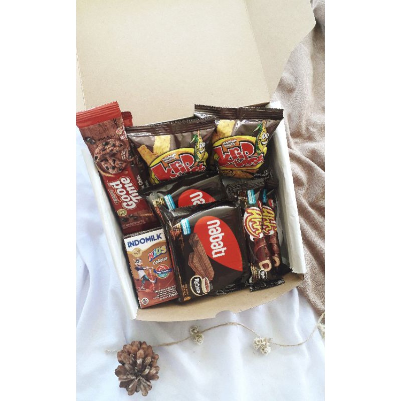 

SNACK BOX/HAMPERS JAJAN PAKET #BROWN