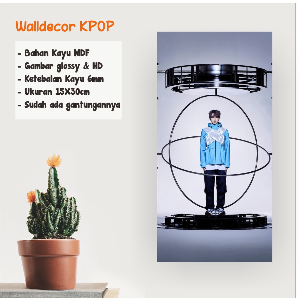 WALLDECOR NCT 2021 SHOTARO UKURAN 15X30 CM WALL DECOR POSTER KAYU HIASAN DINDING KPOP