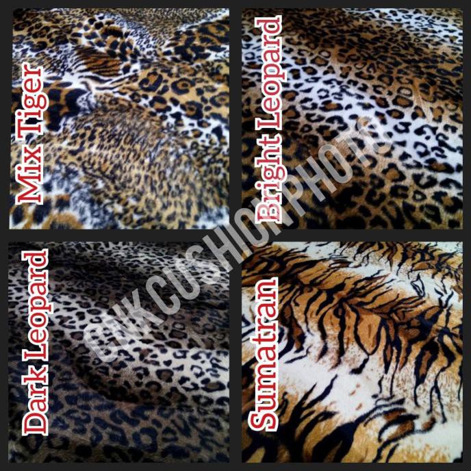 Paling Dicari] Bahan Kain Sofa Bludru Macan / Brudu Motif Hewan Harimau - Animalia