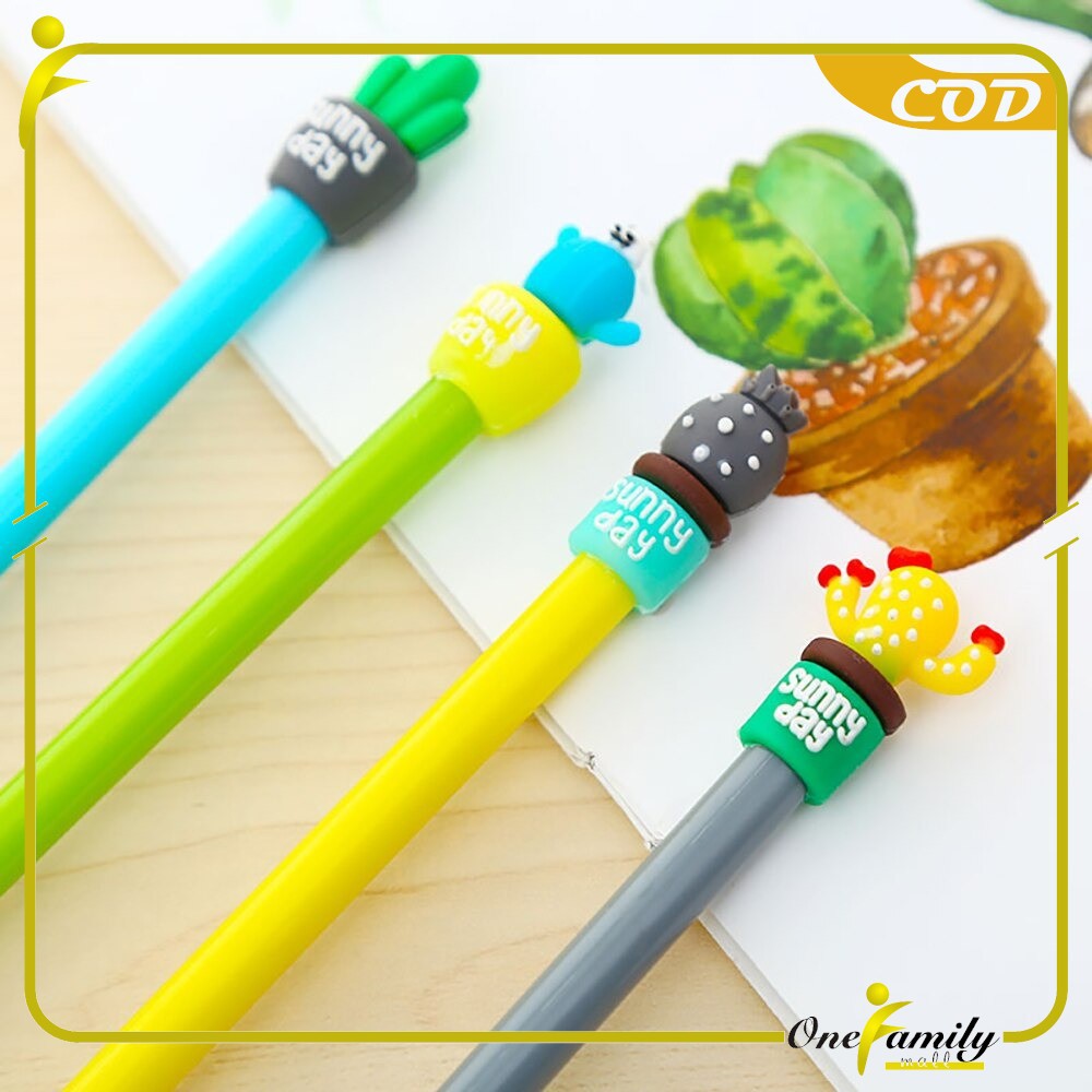

PIN-A16 Pulpen Gel Karakter Kaktus / Pena Kaktus / Bolpen Gel / Pulpen Lucu Unik Bentuk Pot Kaktus