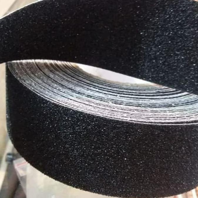 

[ varostore90 ] Lakban Anti Slip Tangga / Anti licin Lantai Warna Hitam 5 Cm x 18 M