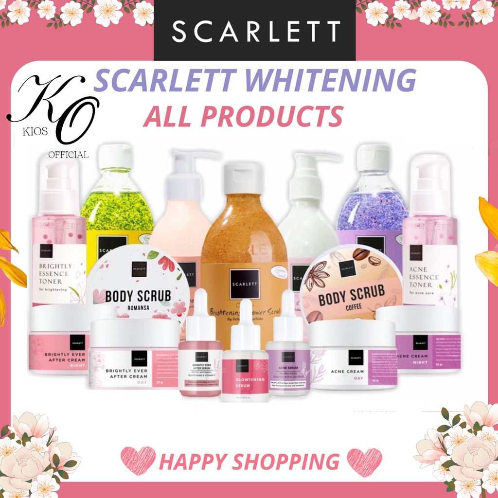 Scarlett Whitening Body Lotion | Shower Scrub | Face Care | Hair Care