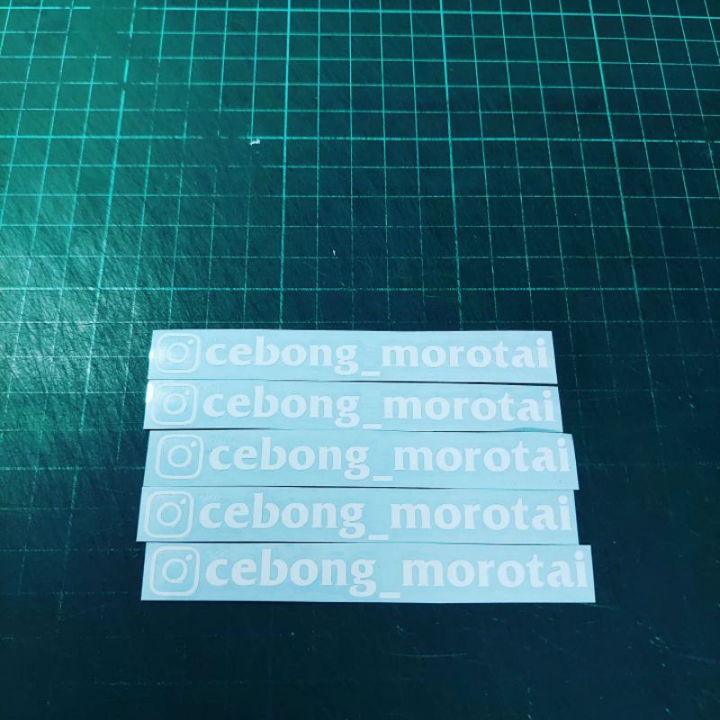 

Sticker Cutting Nama dan logo id v.2 isi 5 pcs