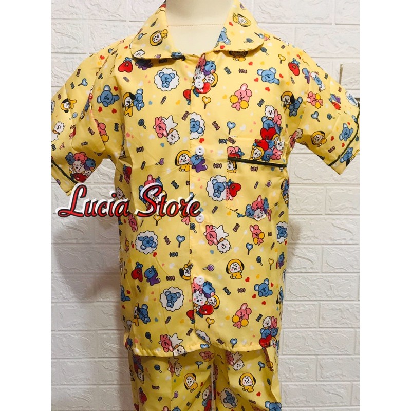 PIYAMA ANAK KARAKTER / BAJU TIDUR ANAK 1-10 TAHUN / LC02