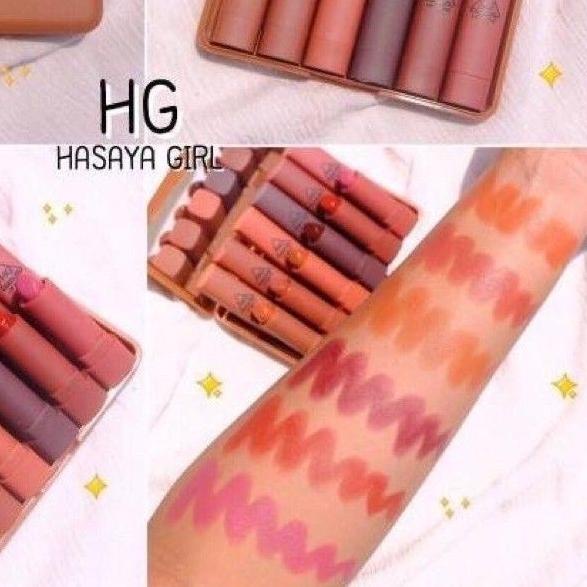 ♠ [PER 6PCS] HASAYA GIRL NUDE MINI LIP MATTE ♝