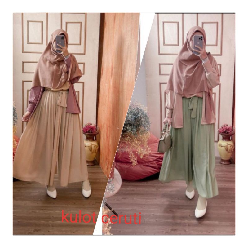 TERBARU KULOT CERUTY/KULOT LEBAR CERUTY PREMIUM/ROK KULOT LEBAR/KULOT POLOS
