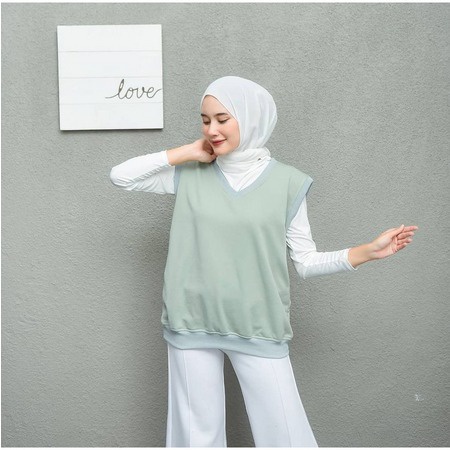 BEFAST - ZEC OOTD Wanita Rompi DAHLIA / Abaya Vest / Rompi Wanita Kekinian / Rompi Banyak Warna / Rompi Untuk OOTD Wanita