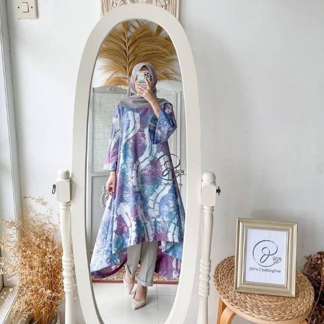 ➯ tunik tie dye cantika katun mikro / tunik terbaru / tunik jumputan / tunik / fashion muslim ☇