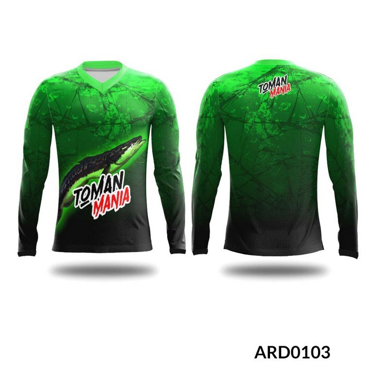 Kaos Jersey Mancing Fishing Ikan Toman Snakehead Custom ARD103