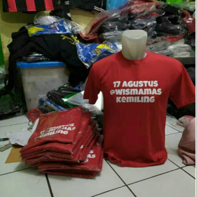 T-Shirt baju Kaos 17 Agustus desain suka-suka / kaos Indonesia / kaos merdeka / KAOS PRIA WANITA