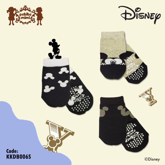 Kaos Kaki Disney Series Petite Mimi set isi 3 - kaos kaki anak lucu