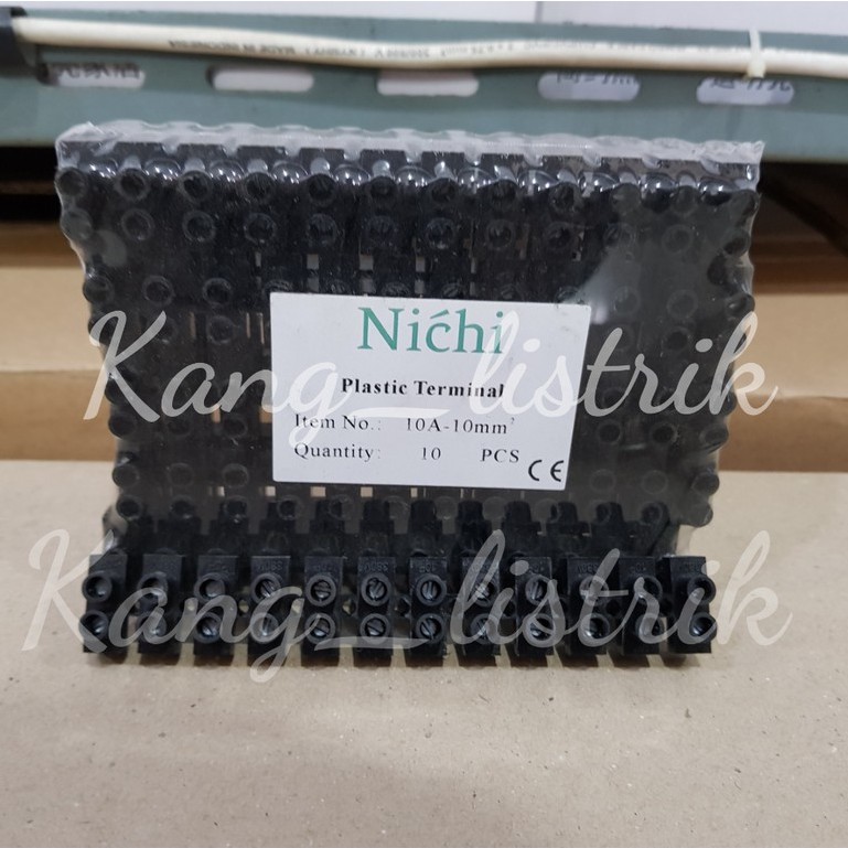 Terminal Block Plastik 10mm - 10A Per 1 Batang