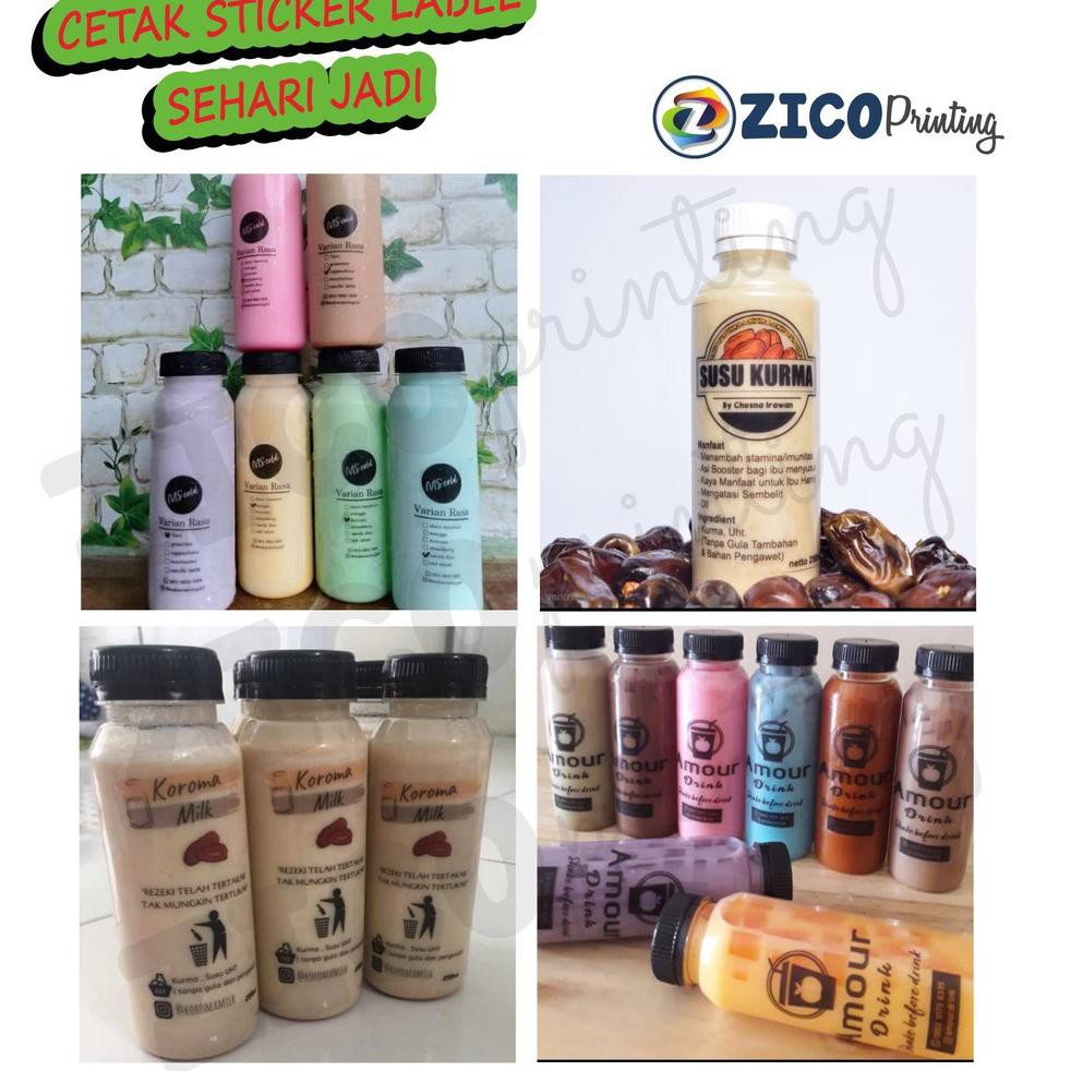 

Ready Stcok! CETAK STIKER LABEL.STIKER PRODUK KEMASAN MINUMAN A3+ TRANSPARAN ANTI AIR + CUTTING ¤