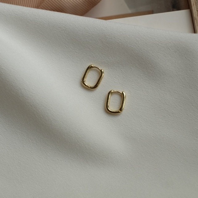 Ark.co - The Hague earrings (regular, mini, twisted) anting oval hoop minimalis