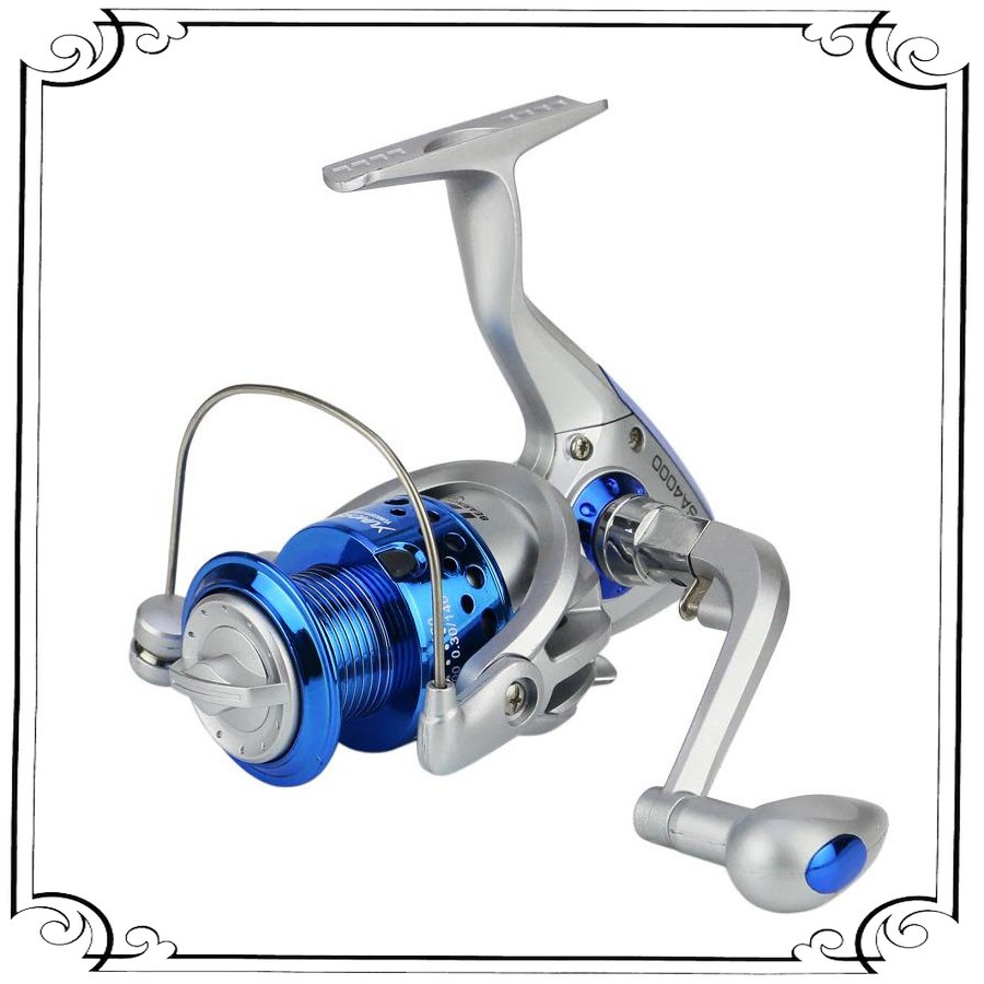 GS8 SA4000 Series Reel Pancing Fishing Reel 5.5:1 Gear Ratio YUMOSHI Silver Blue