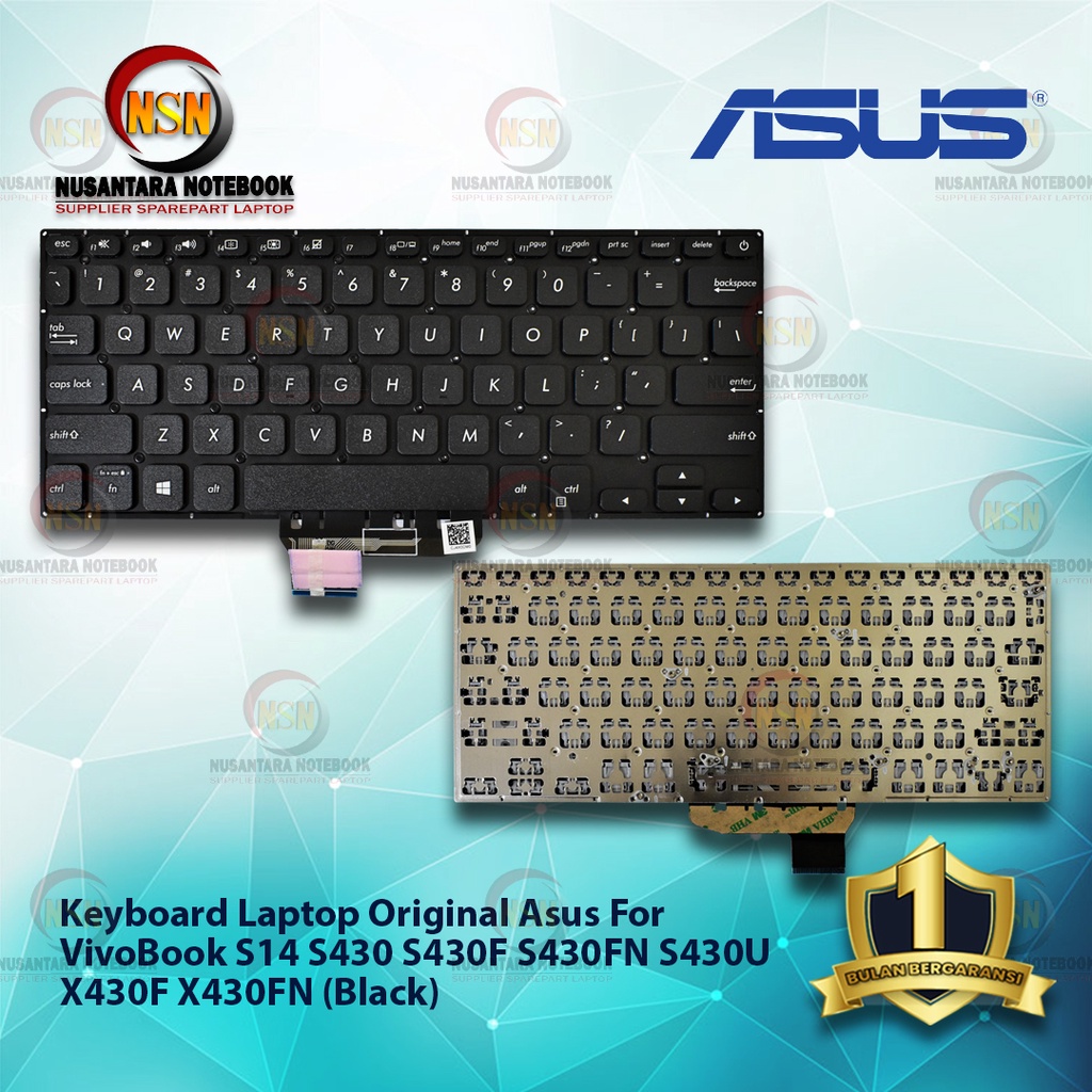 Keyboard Original Laptop Asus For Asus VivoBook S14 S430 S430F (Black)