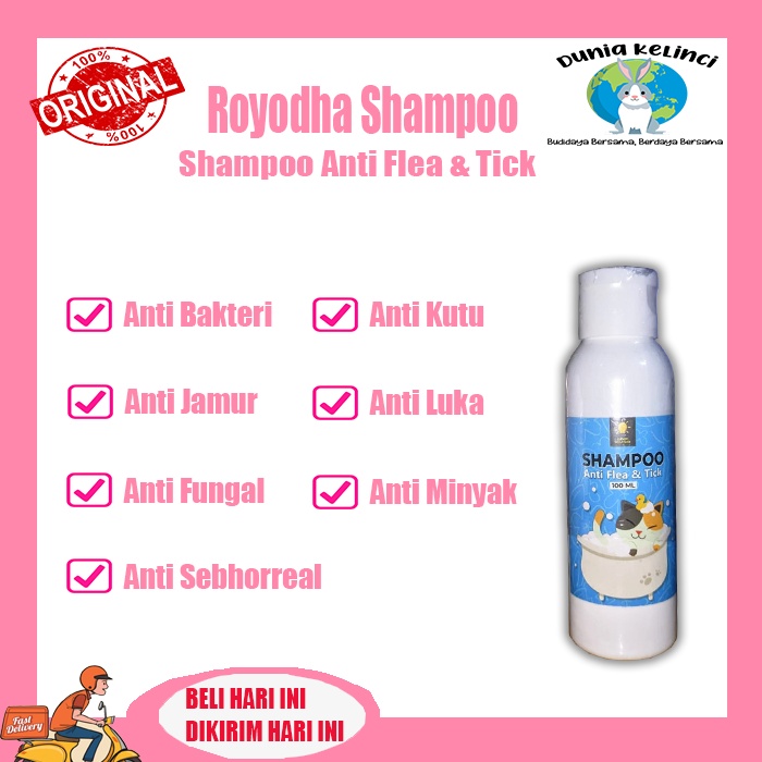 Shampoo Kucing Anti Flea and tick ROYODHA