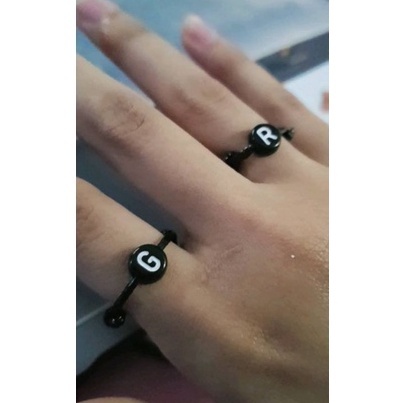 (GRATIS) CINCIN TALI COUPLE INISIAL A-Z( beli 10 pcs free polos 1) Cincin costum / cincin huruf / cincin nama / cincin tali / cncin murah / cincin unik / cincin lucu