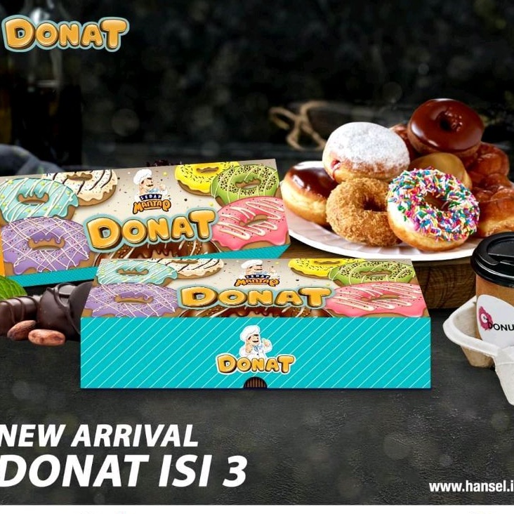 

Dus Kotak Donat Isi 3-4 butir donut (10lembar)