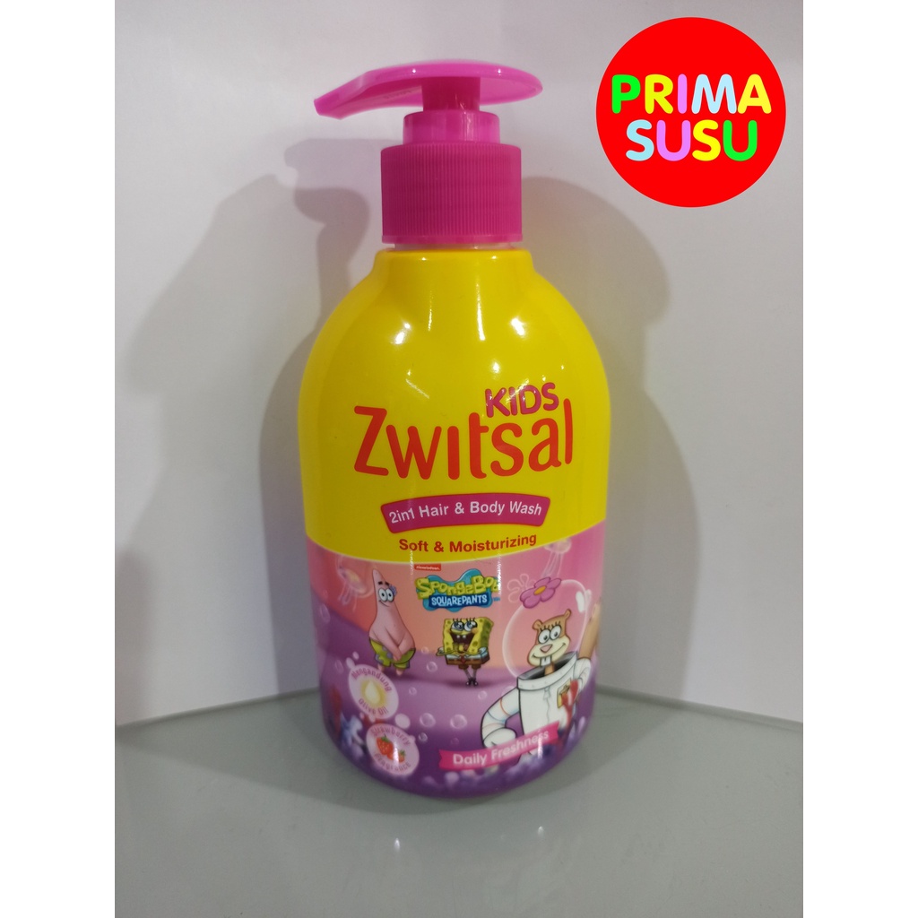 Zwtisal Kids 2in1 Hair &amp; Body Wash Soft &amp; Moisturizing Strawberry 280 ML