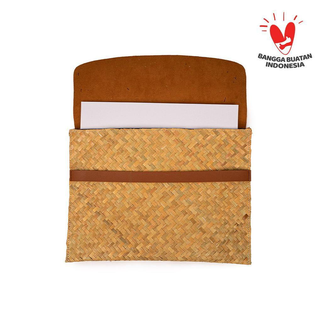 

DU ANYAM - Tas Anyaman - Document Sleeve Purun - Brown
