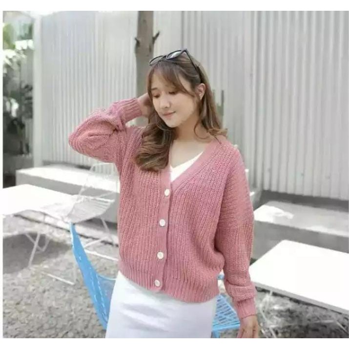 OUTWEAR RARA CARDIGAN RAJUT WANITA TEBAL-OUTER CARDY WANITA TERLARIS