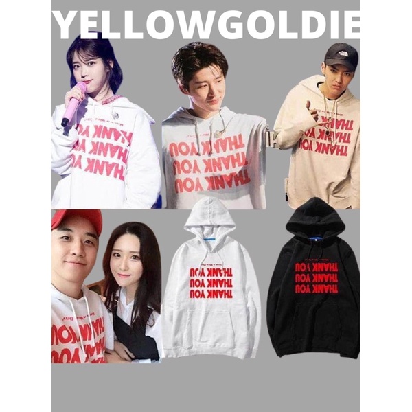 Sweater Kpop Hoodie IU BI Seungri thank you