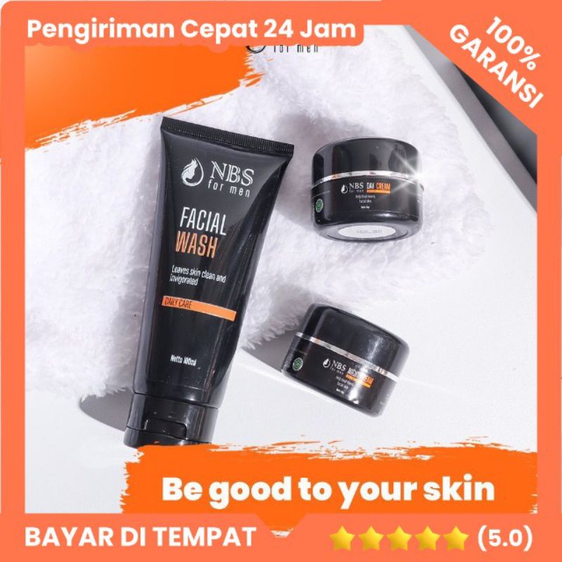 SKINCARE COWO|NBS FOR MAN 1 PAKET ORIGINAL (FREE HADIAH)| NBS FORMAN GLOw | Skincare Laki Laki Terla