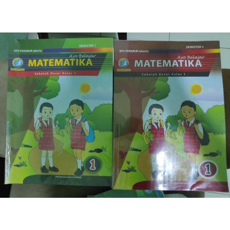 Buku Matematika Penabur kelas 1 semester 1 dan 2