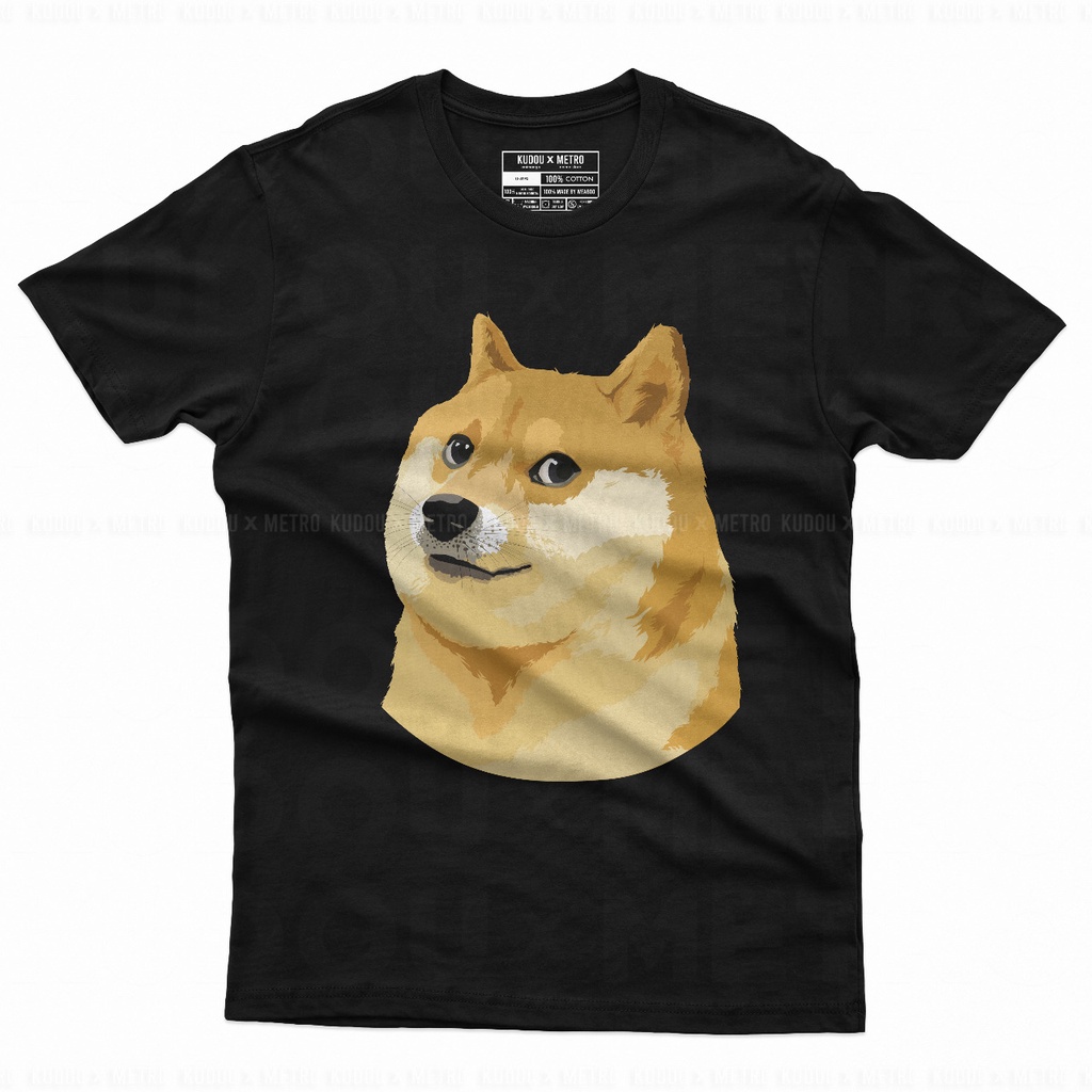 Tshirt Meme Black Doge Premium Unisex