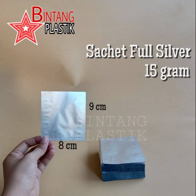 Sachet Silver Foil 15gr/kemasan Kopi/plastik Klip/plastik Aksesoris Hp