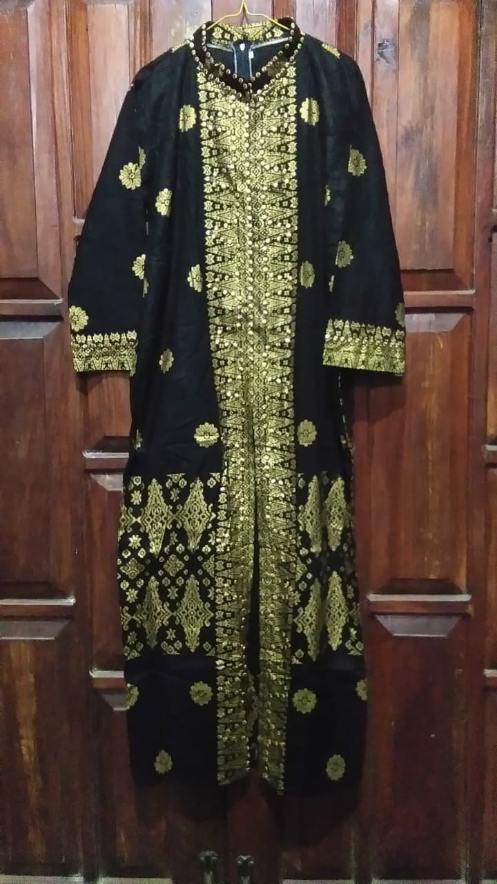 Gamis Motif Batik Songket Palembang