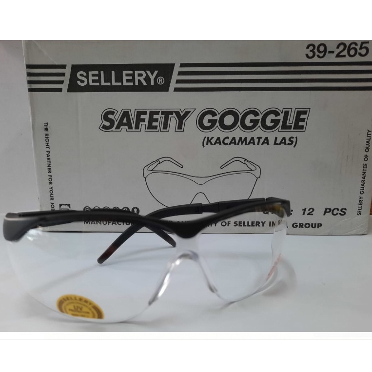 COD Clear Safety Glass Goggle Kacamata Proyek Working Glasses 39-265 GROSIR ECER READY MEDAN