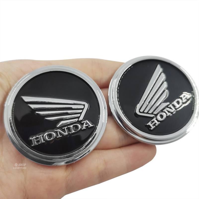 1 Pasang Stiker Emblem Logo Honda Wing Bahan Abs Warna Hitam Untuk Dekorasi Motor