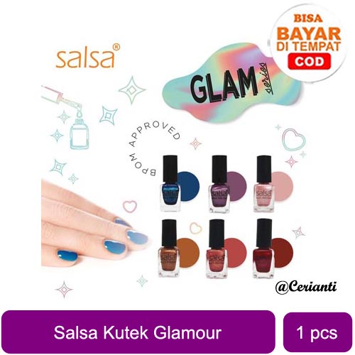 [BPOM] Salsa Nail Polish (Ecer) GLAMOUR GLAM Series Cat kuku