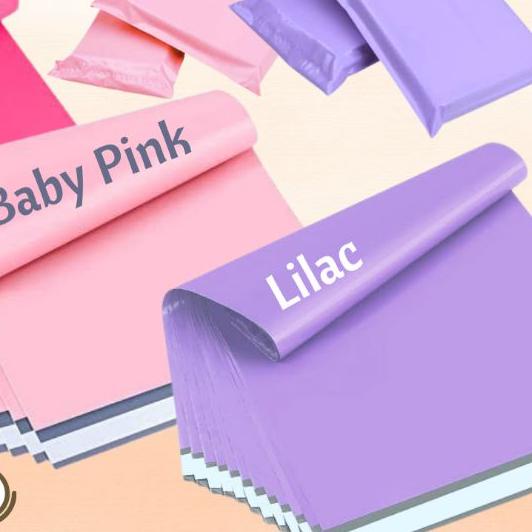 

♜ 50 Pcs Polymailer Baby Pink Fanta Lilac 20x30 ★