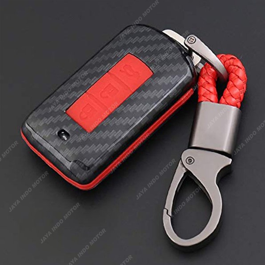 Casing Kunci Pajero Sport Casing Remote Mobil Carbon Fiber
