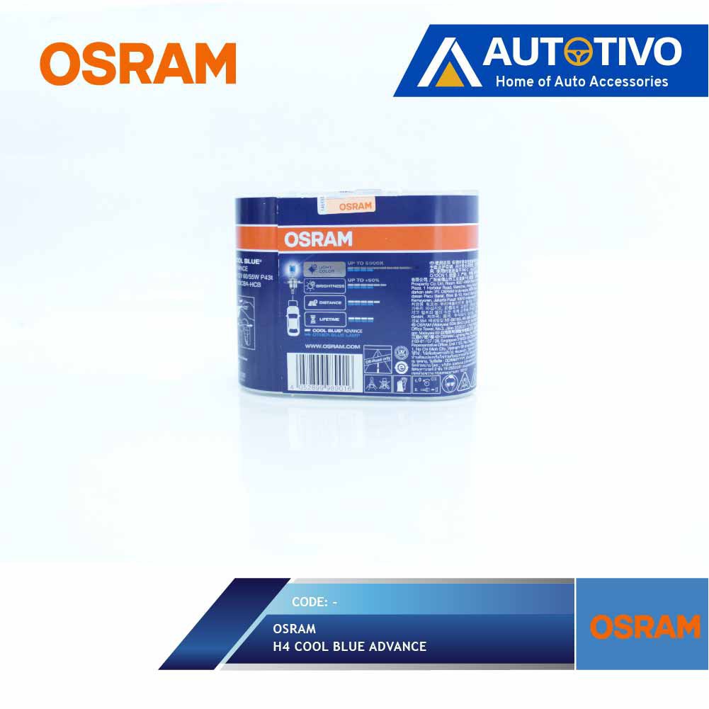 MITSUBISHI XPANDER OSRAM LAMPU DEPAN HEAD LAMP HYPER COOL BLUE H4 - LAMPU MOBIL - AKSESORIS EKSTERI-