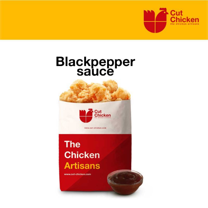 

cut chicken blackpaper sauce