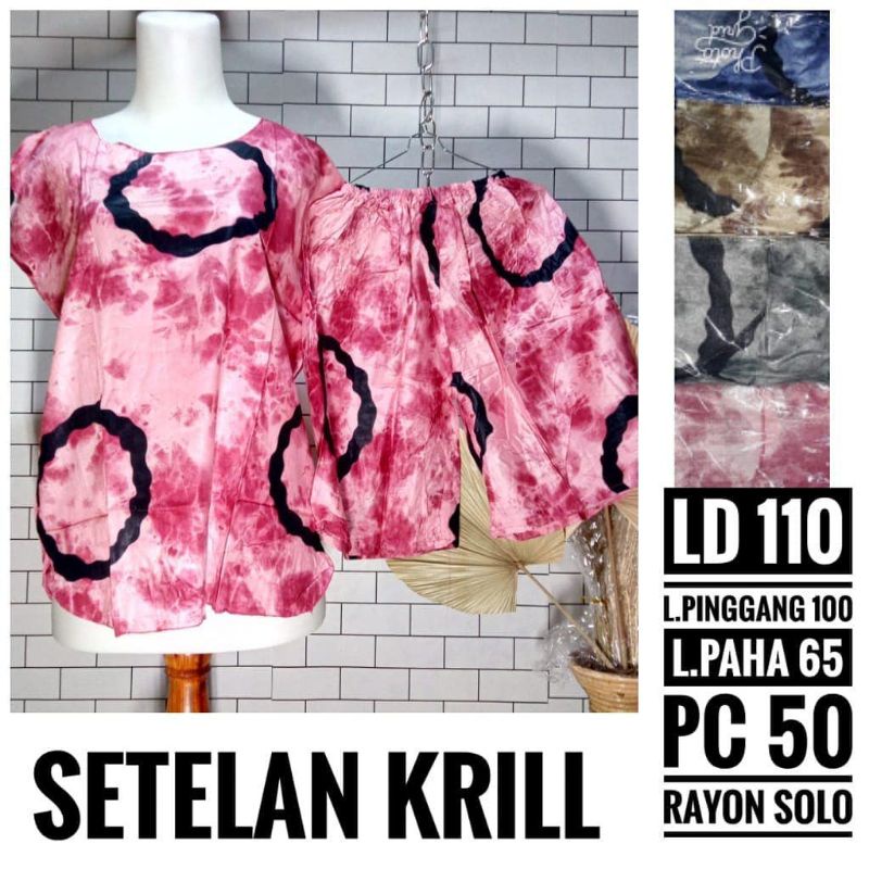 SETELAN BABY DOLL CELANA PENDEK ADEM GROSIR RAYON SOLO