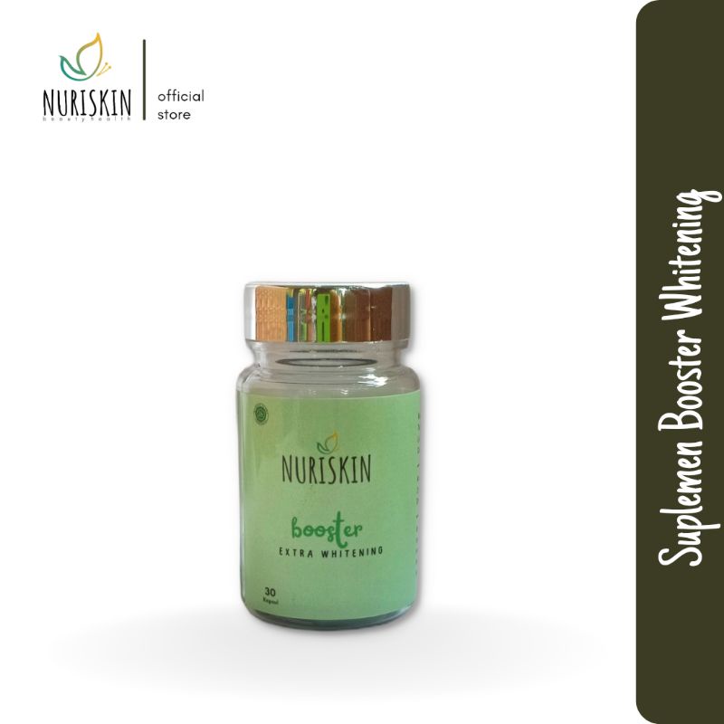 NURISKIN BOOSTER EXTRA WHITENING - SUPLEMEN PEMUTIH KULIT SELURUH TUBUH KANDUNGAN GLUTATHIONE DAN CO