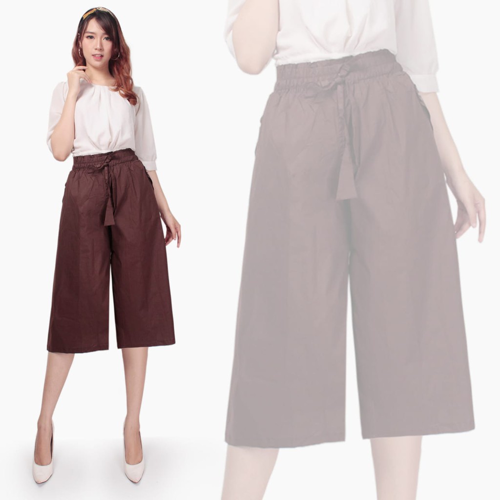 SB Collection Celana Pendek Mika Casual Kulot Jumbo Shortpants Trendy Wanita