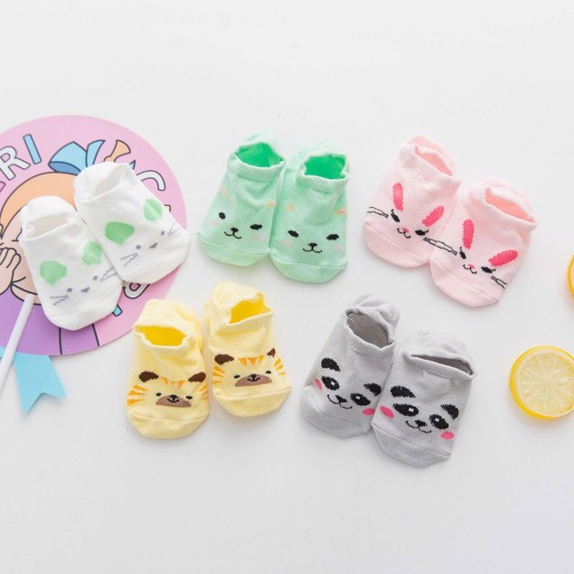 HIPPO LAND Kaos Kaki Bayi / Kaos kaki anak bayi motif/Kaus kaki perahukaos kaki anak / Kaos kaki anti slip / baby socks C001 89-90